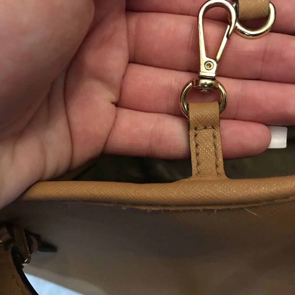Authentic Michael Kors black & tan purse - Picture 6 of 8